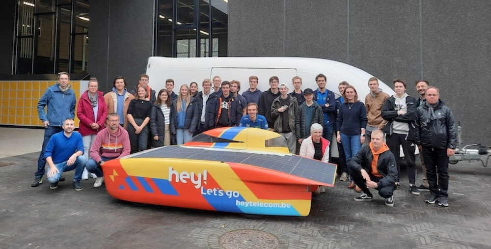 Zonnewagen Solar Team KULeuven te gast